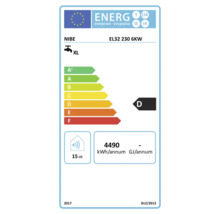 NIBE EL32 230 6 kilowatt energietikett