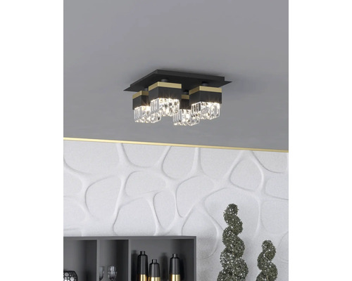 Taklampa med kristallelement för inomhusbruk