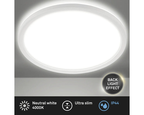 Rund taklampa med bakgrundsbelysning