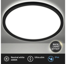 Oval taklampa med bakgrundsbelysning