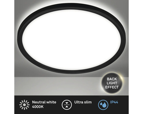 Oval taklampa med bakgrundsbelysning