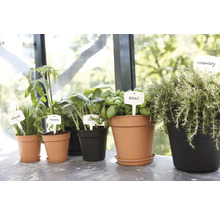 Krukfat ELHO Green Basics plast Ø25x4cm svart