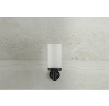 Vägglampa med cylindrisk lampskärm i glas
