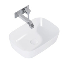 Tvättställsskål med väggmonterad blandare för badrum