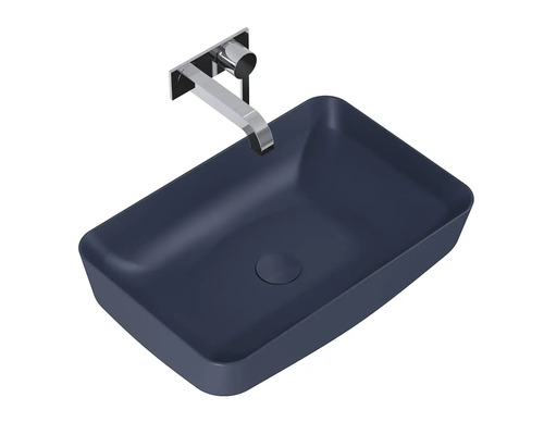 Rektangulärt tvättställ i keramik med blandare