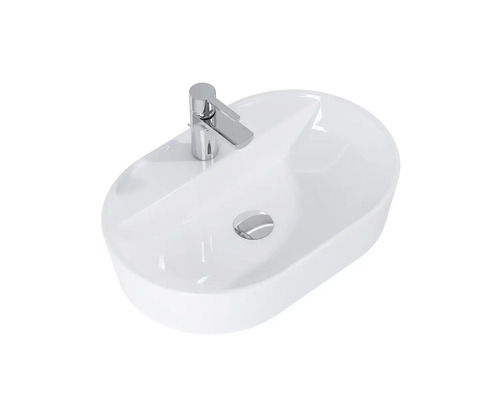 Tvättställ av keramik med blandare