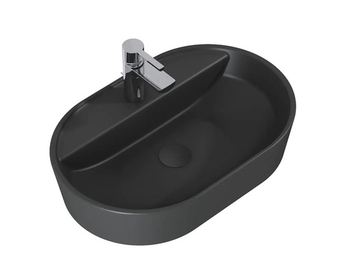 Tvättställ av keramik med armatur