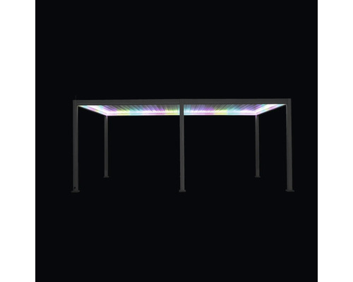 Fristående pergola med LED-belysning