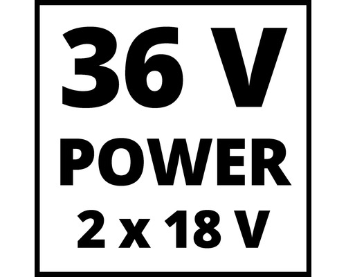 36 volt effekt 2 gånger 18 volt