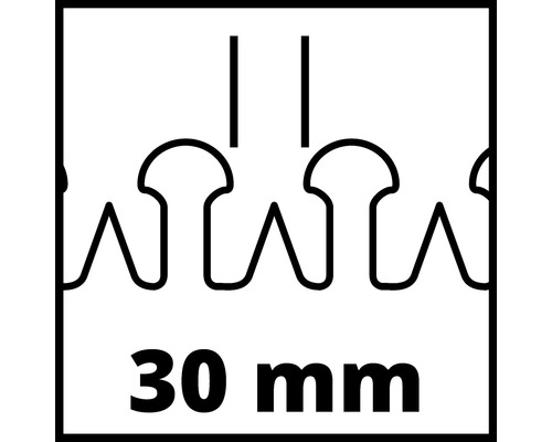 Symbol för 30 millimeters klammer