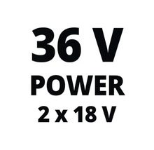 36 volt effekt, 2 gånger 18 volt
