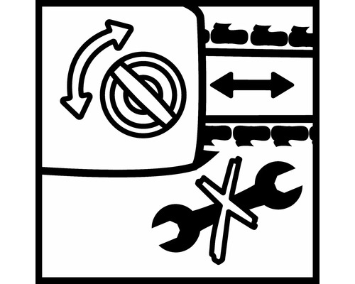 Symbol för rotation, symbol för underhållsfritt, symbol för förskjutning