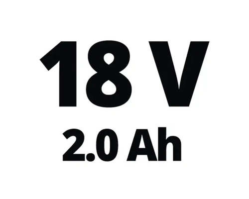 Märkning 18 volt 2.0 amperetimmar
