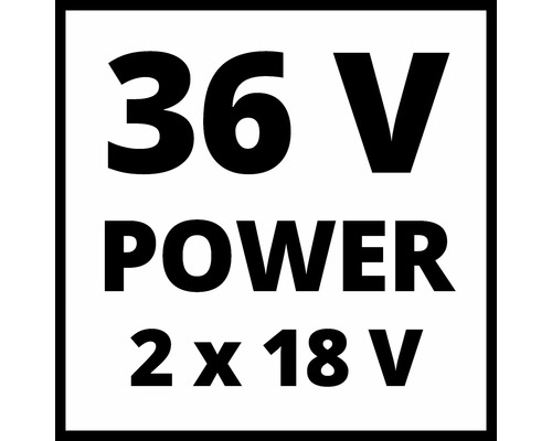 Märkning 36 volt Power 2 x 18 volt