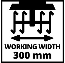 Symbol för arbetsbredd 300 millimeter