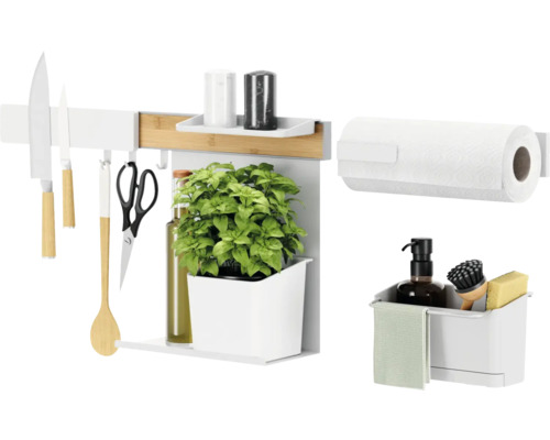 Köksredskapshållare TESA® Kitchen Organizer Combi Set XL inkl tesa® Power Kit monteringssystem