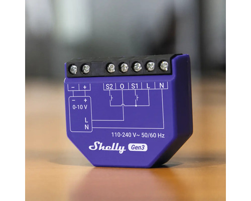 Shelly Gen3 dimmer för hemautomation