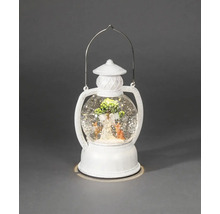 Lyktan med snöglob, ängel, träd och rådjur