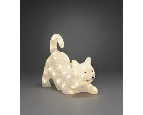 Dekorativ kattfigur med belysning för inomhusbruk