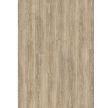 Läggning av ljust laminatgolv med träutseende.