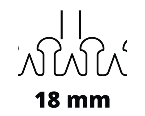 Symbol för en storlek på 18 millimeter