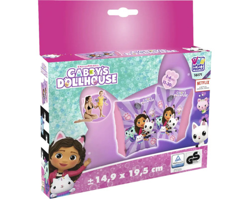 Gabbys dockhus simarmringar i en förpackning från Happy People, lämpliga för barn från 1 till 6 år som väger 11 till 30 kg.