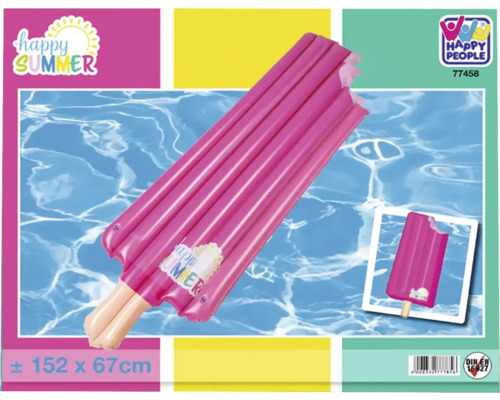 Luftmadrass i glassdesign med måtten 152 x 67 centimeter