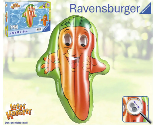 Ravensburger Lotti Karotti luftmadrass i morotsdesign