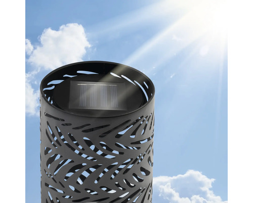 Solarlampa med bladmönster för utomhusbruk