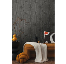 Tapet A.S CRÉATION Retro svart 0,53x10,05m