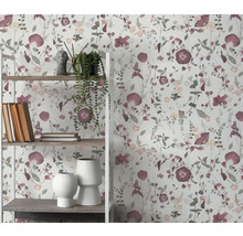 Tapet A.S CRÉATION blommor violett 0,53x10,05m