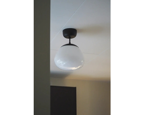 Taklampa med glasskärm