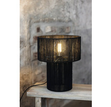 Dekorativ bordslampa med lampskärm av tråd