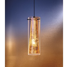 Pendellampa med klar cylinder och innerbelysning