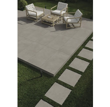 Utomhusklinker FLAIRSTONE Granitkeramik Borkum 2.0 grå 59,5x119,5x2 cm