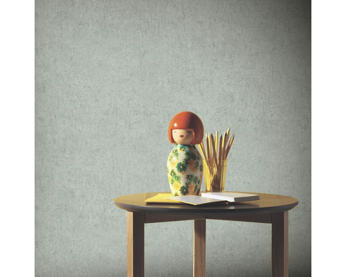 Dekorativ tapet i vardagsrum med bord och dekoration