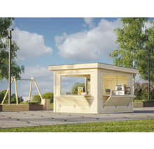 Kiosk PALMAKO Lenna 8,3m² set 306 300x300cm doppimpregnerad brun