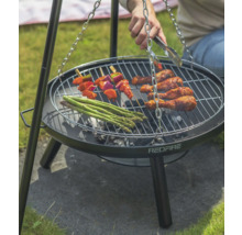 Treben grill med grillade produkter och inskriptionen RedFire