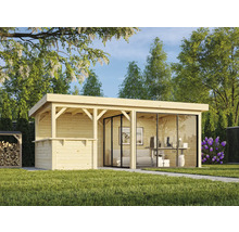 Paviljong PALMAKO Lenna Slide 16,6m² set 407 588x300cm obehandlad