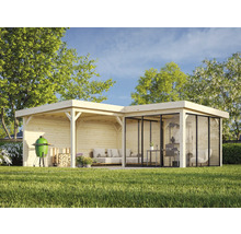 Paviljong PALMAKO Lenna Slide 24,9m² set 412 588x588cm obehandlad