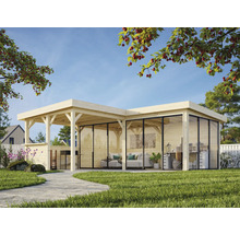 Paviljong PALMAKO Lenna Slide 24,9m² set 423 588x588cm obehandlad