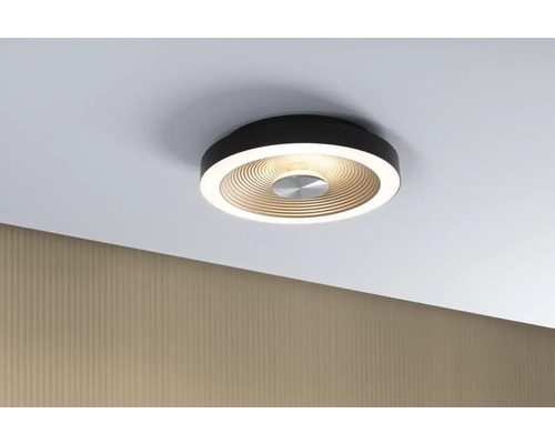 Taklampa med rund form och koncentriska cirklar