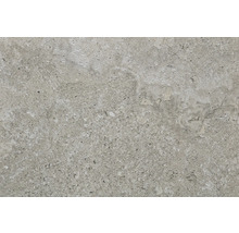 Närbild av en grå platta med spräcklig textur.