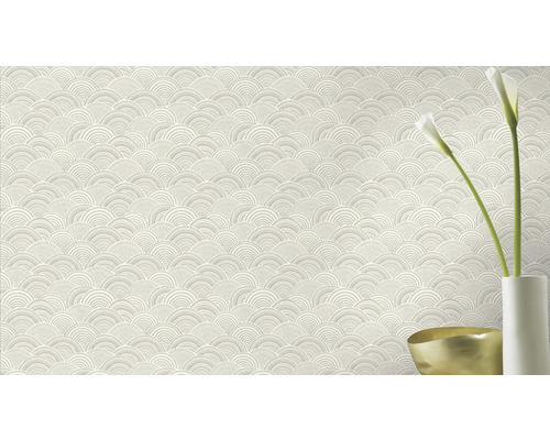 Tapet med halvcirkelmönster