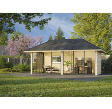 Paviljong PALMAKO Bianca Slide 16,6m² set 202 588x300cm doppimpregnerad grå