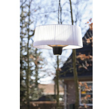 Hängande terrassvärmare med lampskärm för utomhusbruk