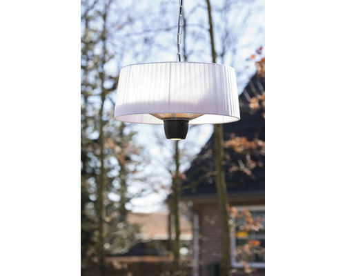 Hängande terrassvärmare med lampskärm för utomhusbruk