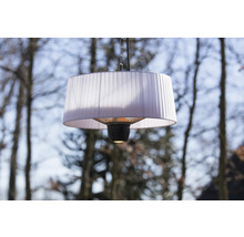 Hängande infravärmare med lampskärm för utomhusbruk