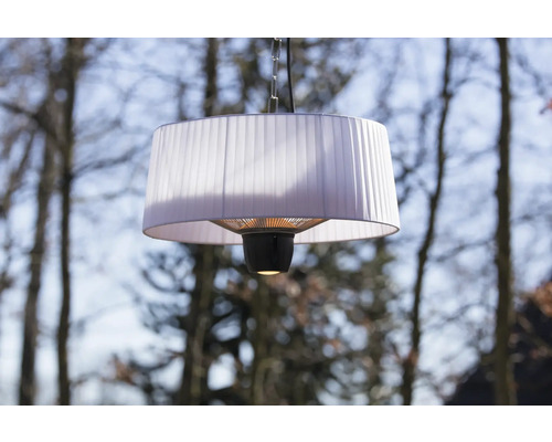 Hängande infravärmare med lampskärm för utomhusbruk