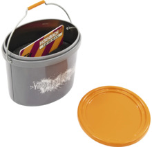 Plastisk hink med lock och handtag